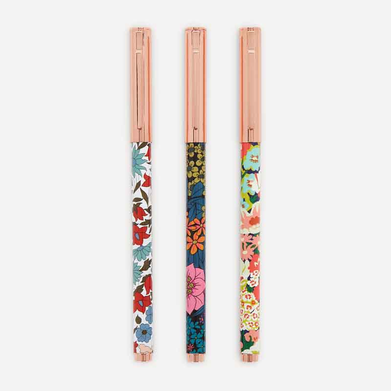 Liberty London Floral Pen Set Postboxed