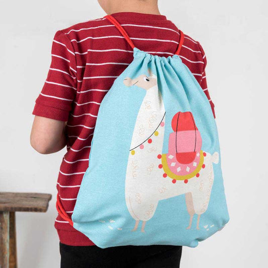 Lllama Drawstring Bag