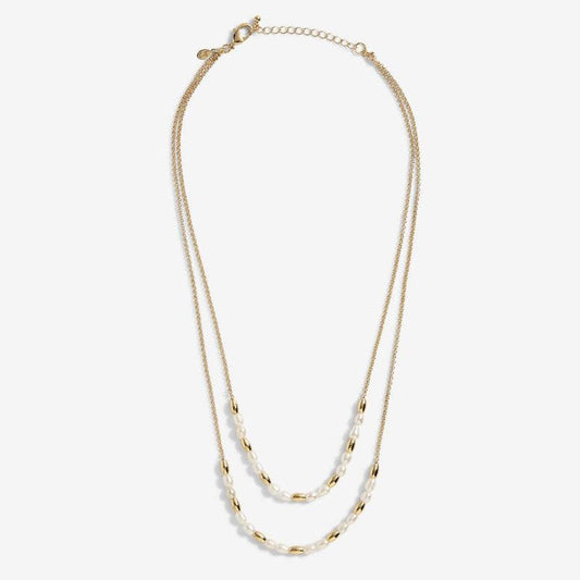 Riviera Rice Pearl Layer Necklace - Postboxed