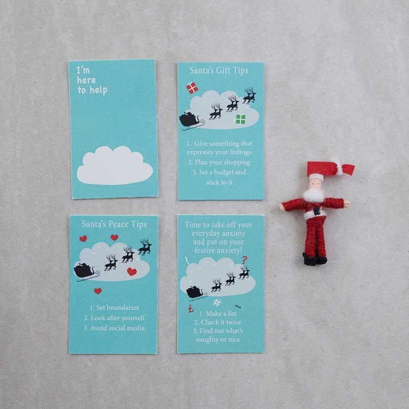 Santa Worry Doll In A Matchbox - Postboxed