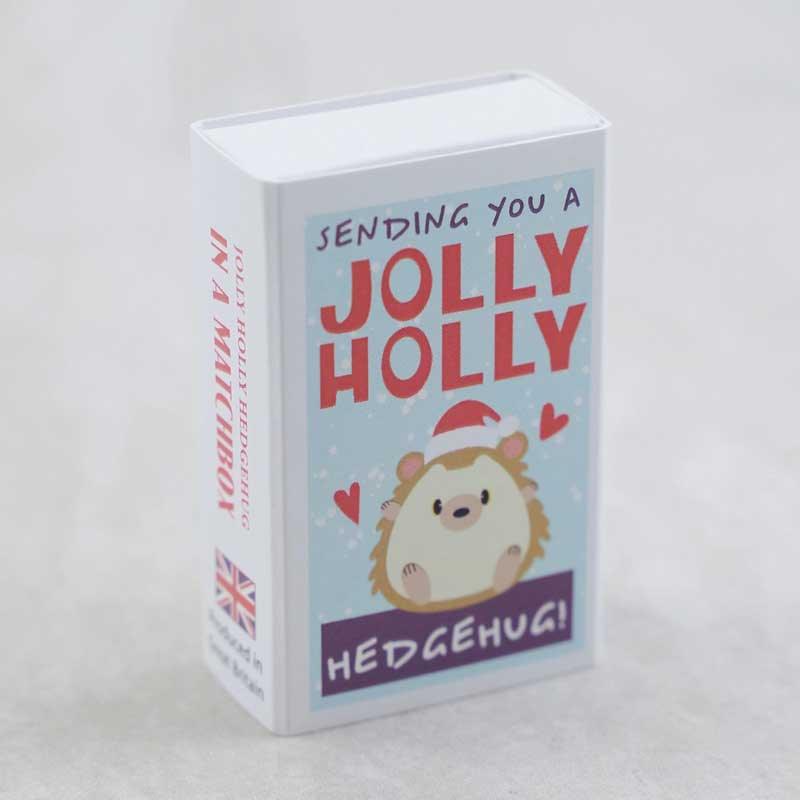 Sending You A Jolly Holly Hedgehug - Postboxed