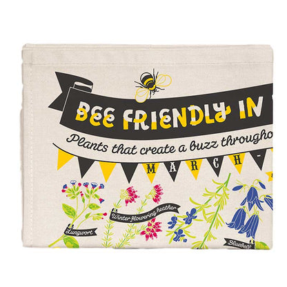 Bee Friendly Tea Towel Folded