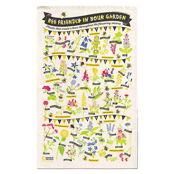 Stuart Gardiner Bee Friendly Tea Towel