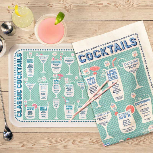 Stuart Gardiner Classic Cocktails Tea Towel Full