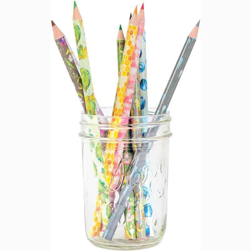 Wildflower Coloured Pencils in glass