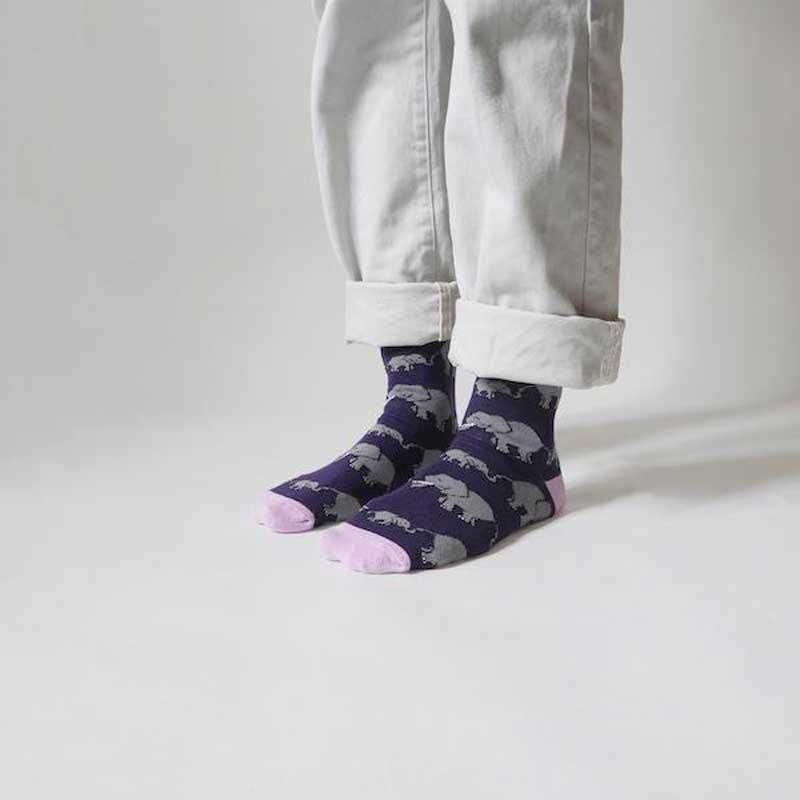 Save the Elephants Women's Socks - Postboxed