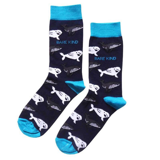 Save the Whales Men's Socks - Postboxed