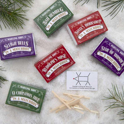 Six Alternative Matchbox Cracker Fillers - Postboxed