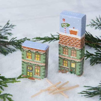 Six Matchbox Village Scene Cracker Fillers - Postboxed