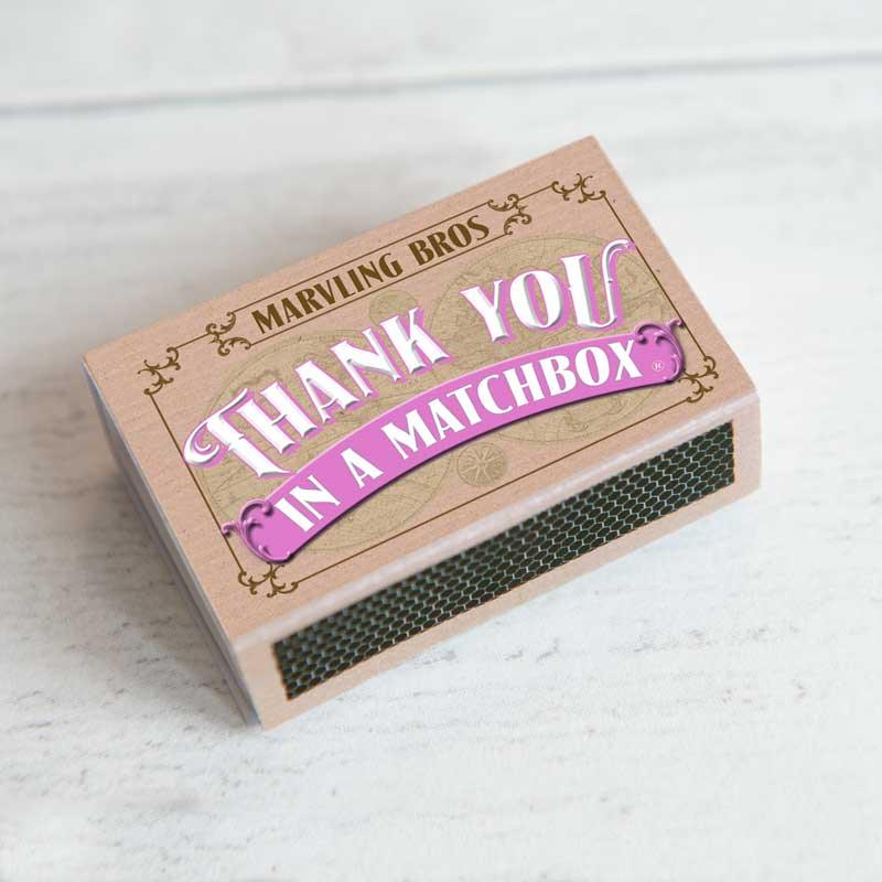 Thank You Bouquet in a Matchbox - Postboxed