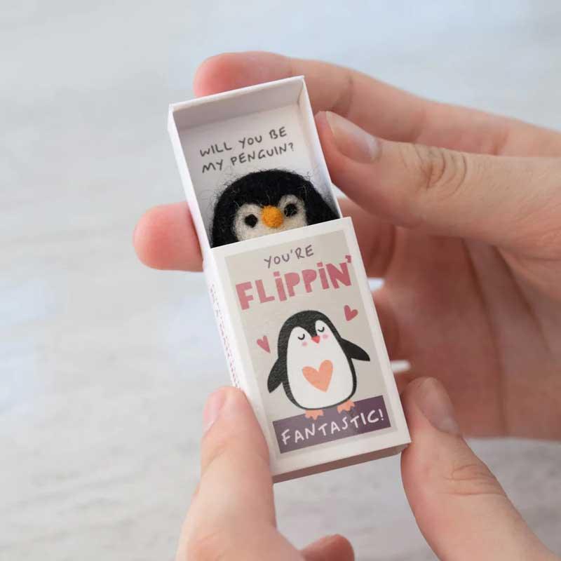 You're Flippin' Fantastic Penguin In A Matchbox - Postboxed